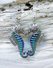 Load image into Gallery viewer, Tribal Seahorse Earrings
