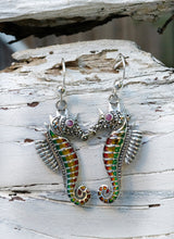 Load image into Gallery viewer, Tribal Seahorse Earrings
